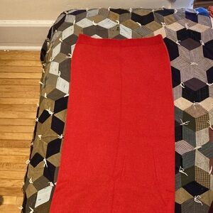 ARQ Red Wool Skirt